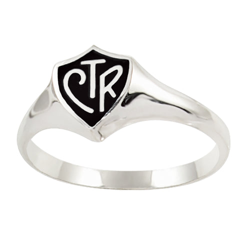 Classic Regular CTR Ring - Black - Sterling Silver