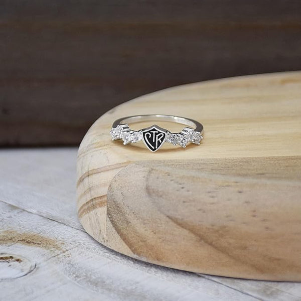 Aura CTR RIng - Sterling Silver - CZ Stones