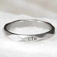 Diamond Cut CTR Ring - Stainless Steel