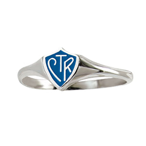 Classic Mini CTR Ring - Blue - Available in Sterling Silver & Stainless Steel