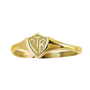 Classic Mini CTR Ring - 14 kt Gold (please allow 8-10 weeks till delivery)