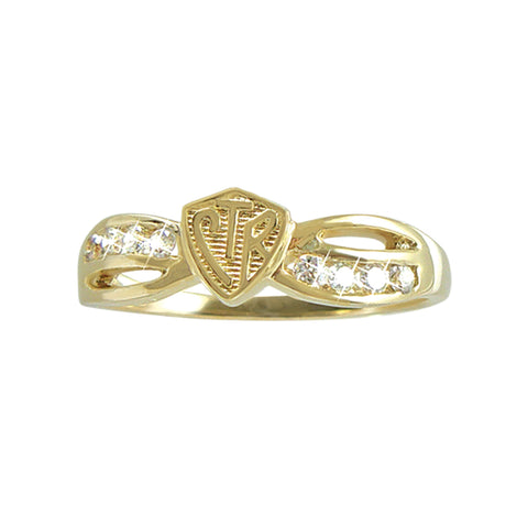 Bow CTR Ring - 14KT Yellow Gold (please allow 8-10 weeks for delivery or email for stock)