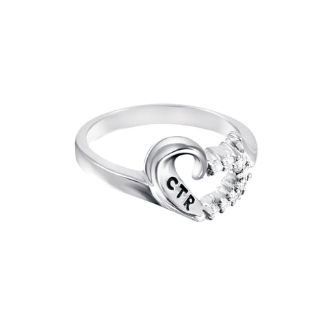 Sweetheart CTR Ring - Sterling Silver
