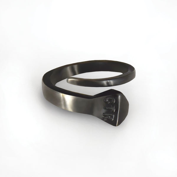 Horse Shoe Nail CTR Ring - Stainless Steel
