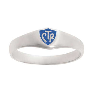 Classic CTR Ring - Blue - Sterling Silver