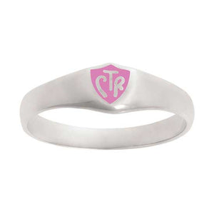 Classic CTR Ring - Pink  - Sterling Silver