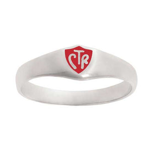 Classic CTR Ring - Red - Sterling Silver