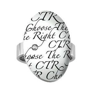 The Script CTR Ring - Stainless Steel