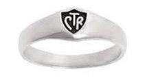 Classic CTR Ring - Black - Sterling Silver