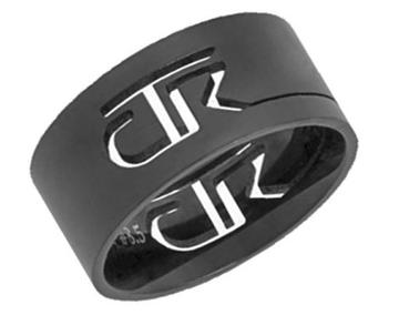 Cut Out CTR Ring - Black Stainless Steel