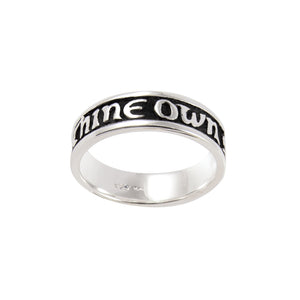 To Thine Own Self Be True Ring - Sterling Silver